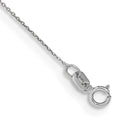 14k White Gold 16", 0.75mm Cable Chain