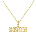 14KY I Survived Okoboji Pendant
