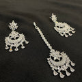 Ad Navya earrings with tikka set