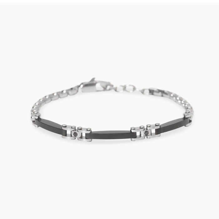 Bracciale regolabile con elementi neri