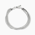 Bracciale uomo con catene in acciaio