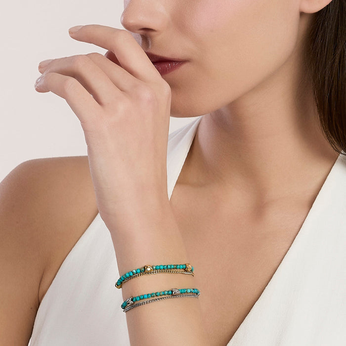 Bracciale regolabile con doppia catena