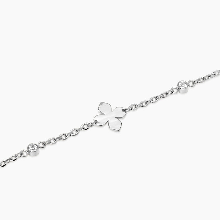 Bracciale regolabile con fiori