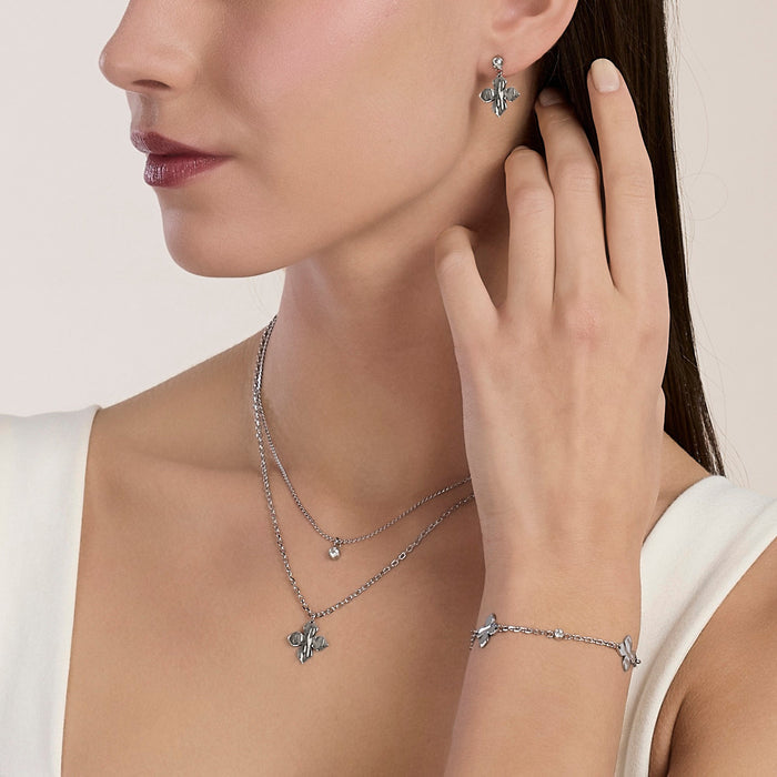 Bracciale regolabile con fiori