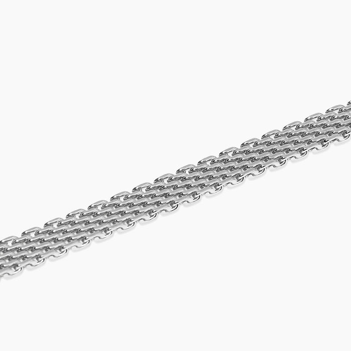 Bracciale regolabile con catena mesh