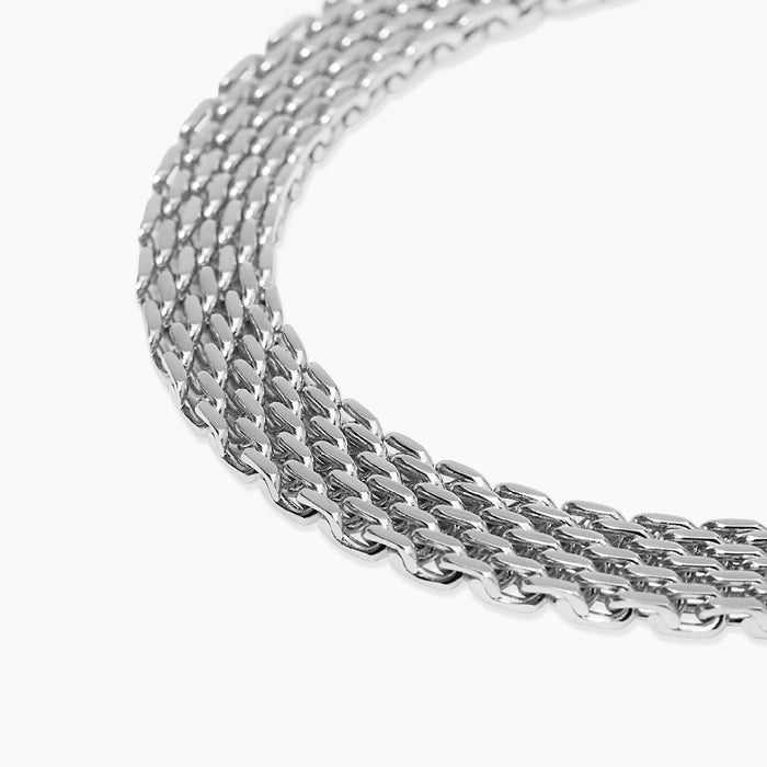 Bracciale regolabile con catena mesh