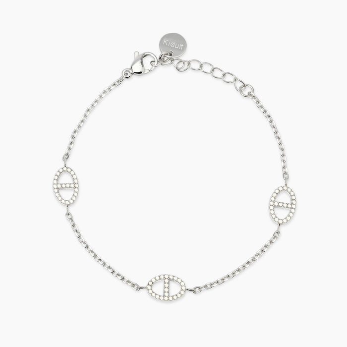 Bracciale regolabile con elementi staffa