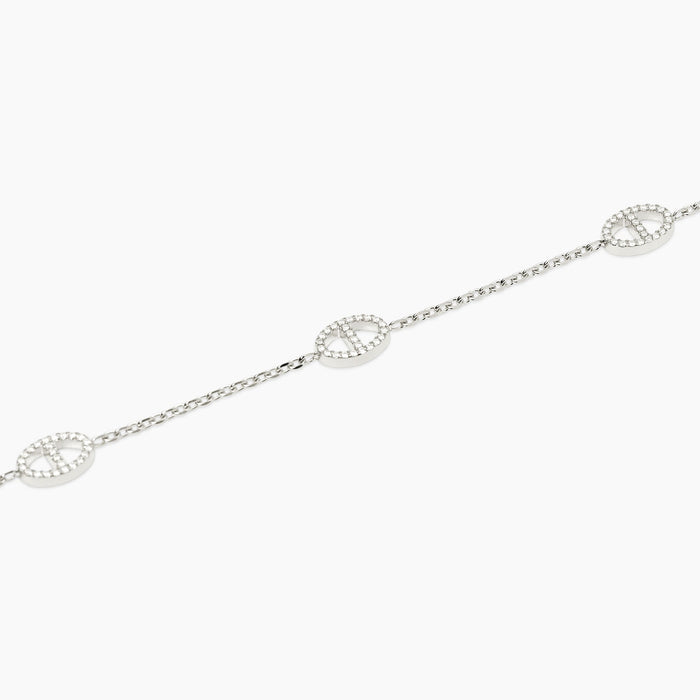 Bracciale regolabile con elementi staffa
