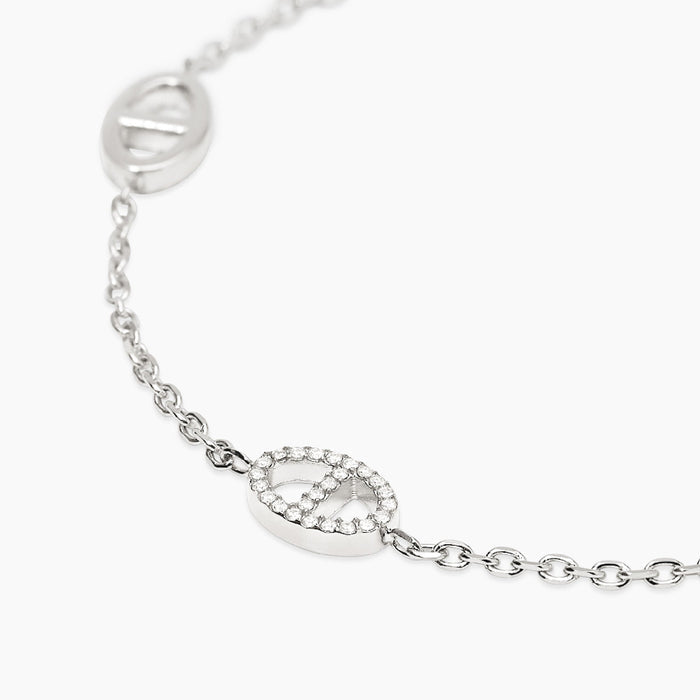 Bracciale regolabile con elementi staffa