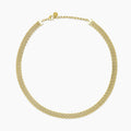 Girocollo regolabile dorato con catena mesh