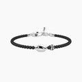 Bracciale per papà regolabile in acciao e gunmetal