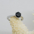 Almandine Garnet Solitaire Ring