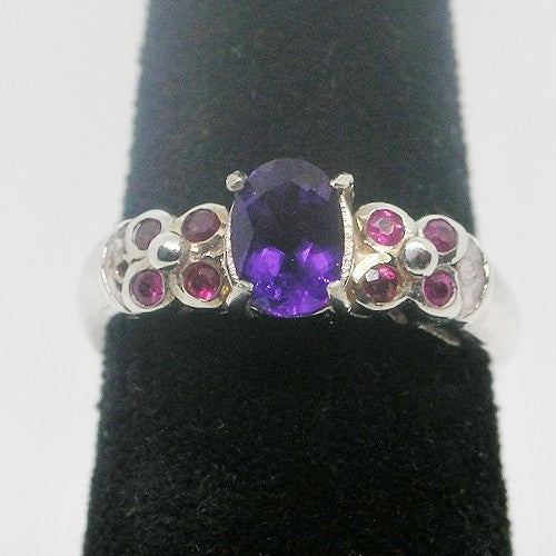 Amethyst and Ruby Ring