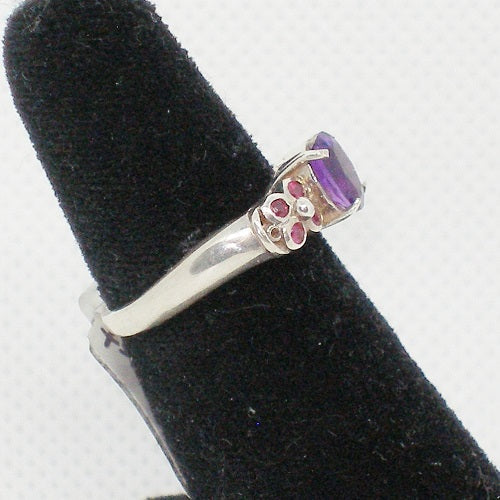 Amethyst and Ruby Ring