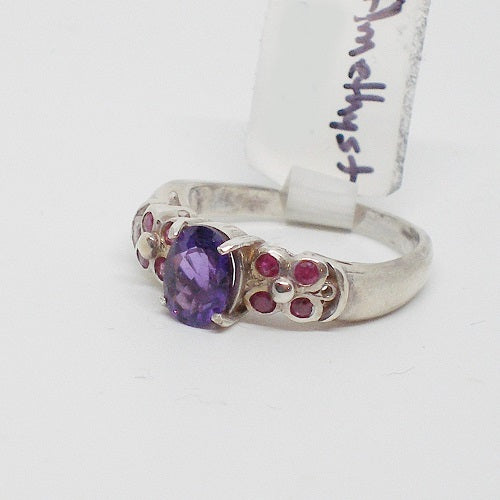 Amethyst and Ruby Ring