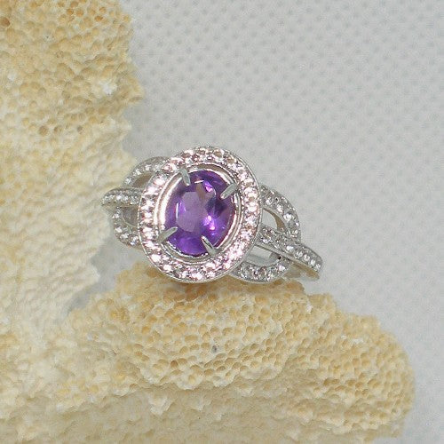 Amethyst Cocktail Ring