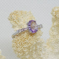 Amethyst Solitaire Ring