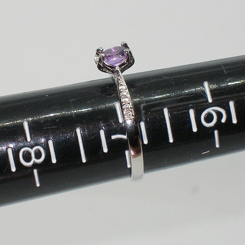 Amethyst Solitaire Ring
