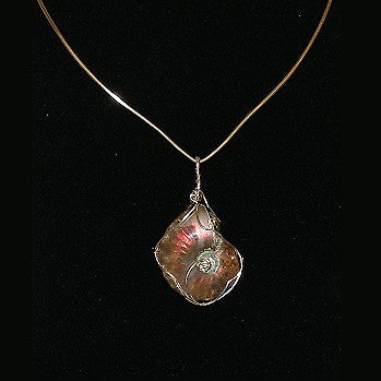 Ammonite Statement Collar Necklace