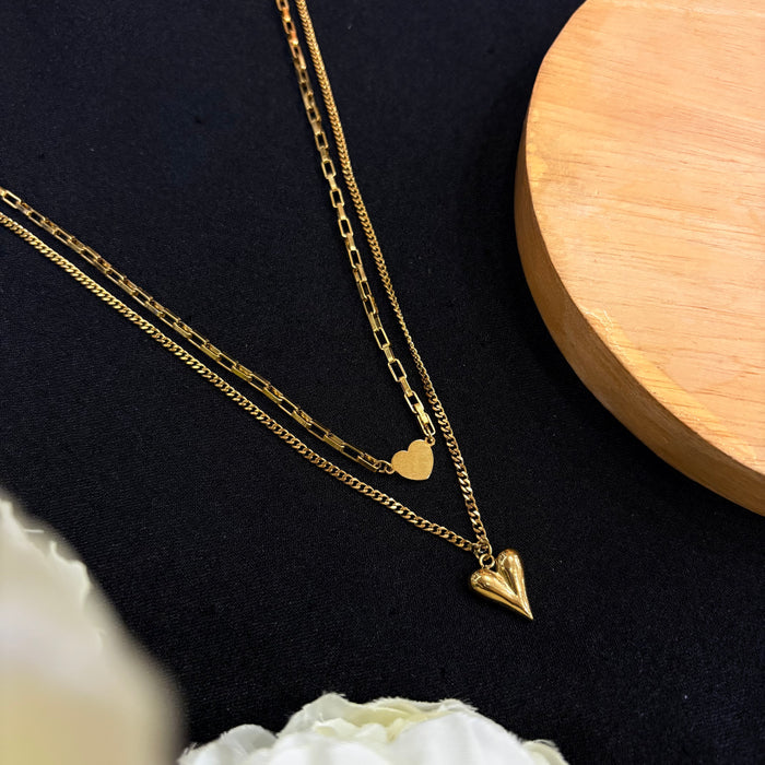 Amora Heart Layered Neck Chain