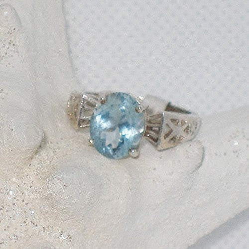 Aquamarine Statement Ring
