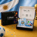 Celebrate Argentina’s legendary football heritage with the Argentina Legacy Gift Box, a thoughtfully arranged surprise created for every passionate La Albiceleste supporter. Presented inside Loftique’s premium ready-to-gift box, this coordinated collection includes an Argentina-inspired wallet, matching silicone wristband, and flag-themed keychain.