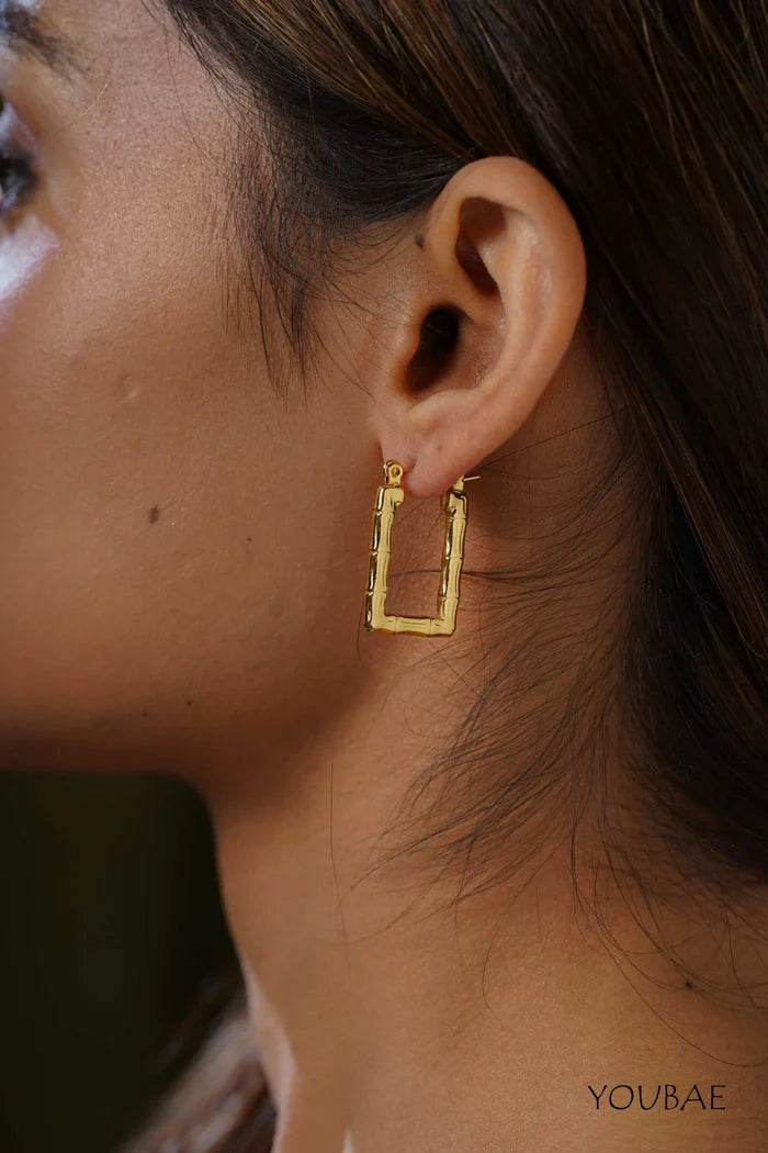 Ash Hoops, Anti-Tarnish Steel Earrings