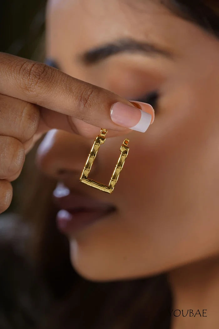 Ash Hoops, Anti-Tarnish Steel Earrings