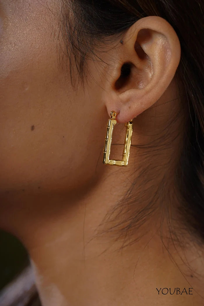 Ash Hoops, Anti-Tarnish Steel Earrings