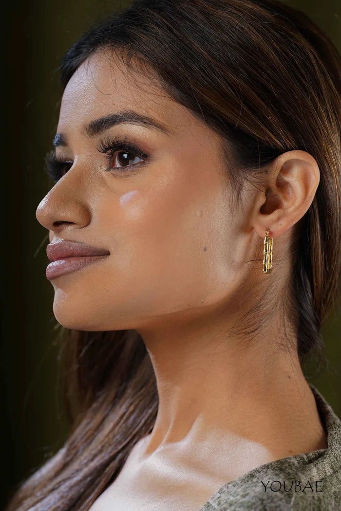 Ash Hoops, Anti-Tarnish Steel Earrings