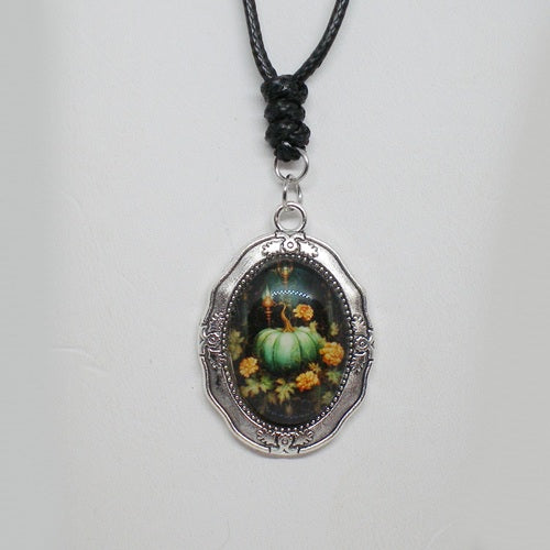 Autumn Pumpkin Pendant Necklace