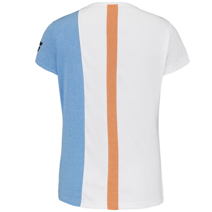 Babolat Play Cap Sleeve Top Girl 3GTF011  1095 - White/Brithe Blue Heather