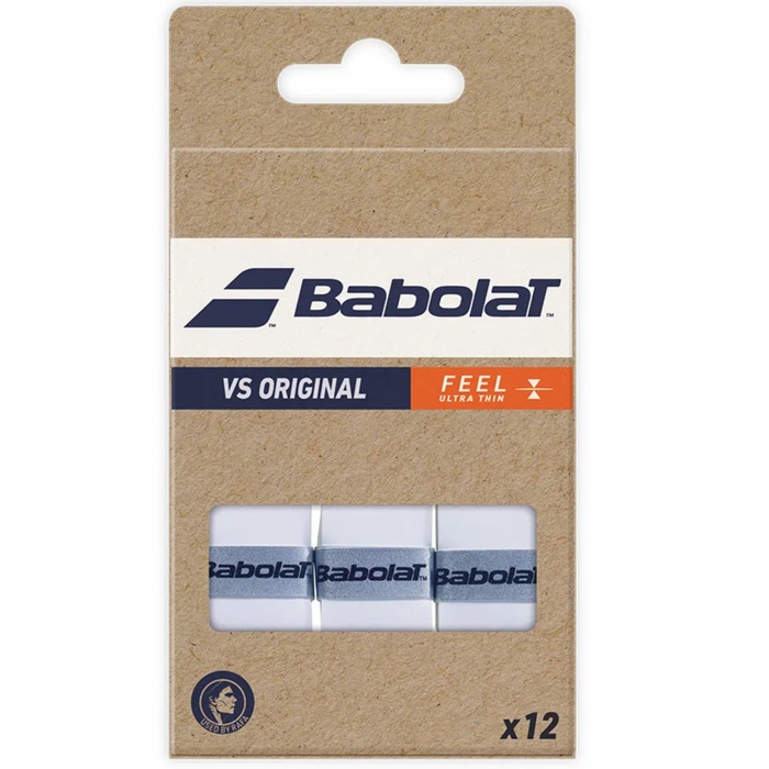 Babolat VS Original Dry Feel Overgrips 12 Pack - White