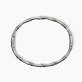 Bracciale rigido effetto bambù in acciaio