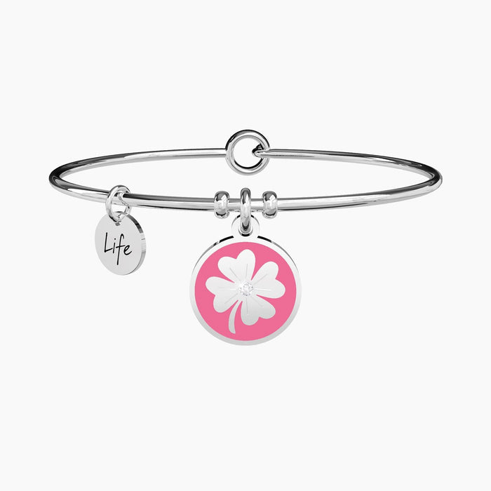 Bangle con ciondolo Quadrifoglio