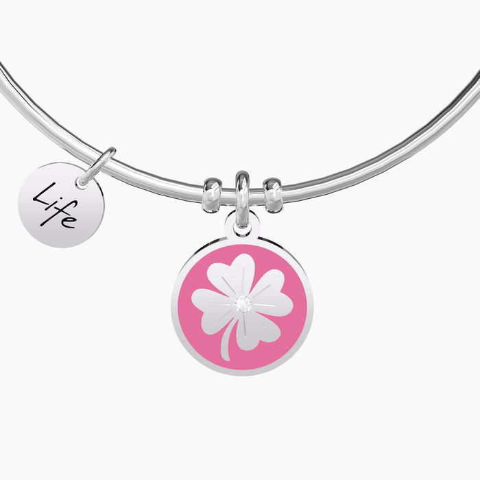 Bangle con ciondolo Quadrifoglio