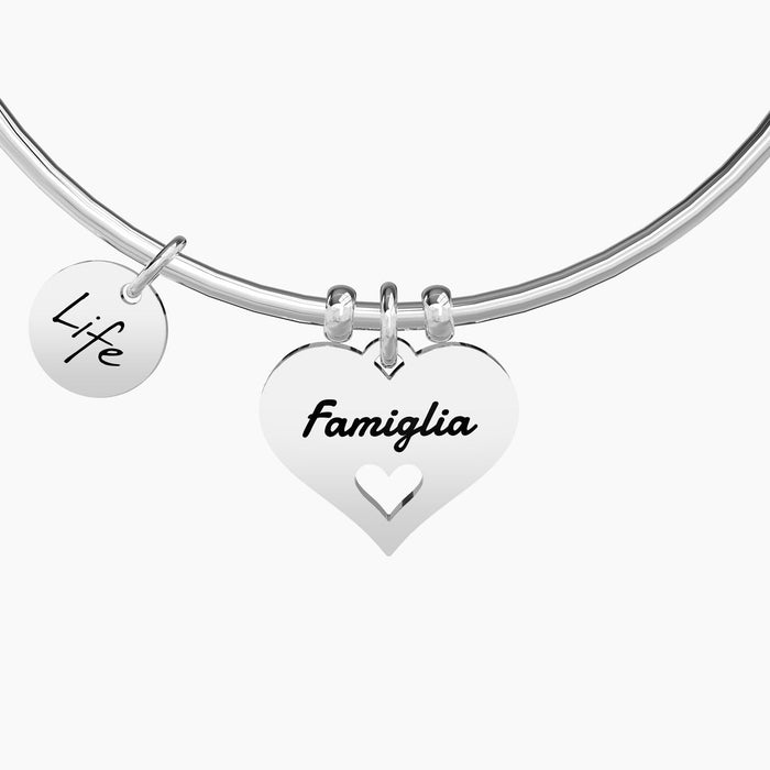 Bangle con cuore Famiglia