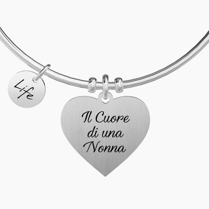 Bangle con cuore Nonna
