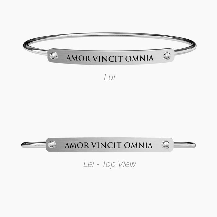 Bangle di coppia Amor vincit omnia