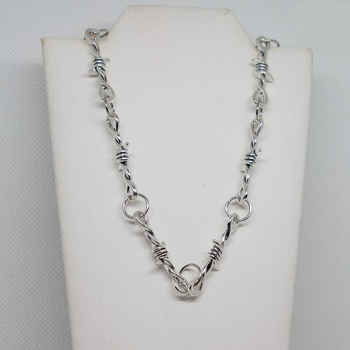 Barbed Wire Look Necklace