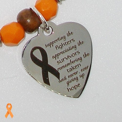 Beaded MS Awareness Bracelet