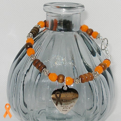 Beaded MS Awareness Bracelet