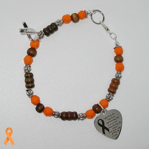 Beaded MS Awareness Bracelet