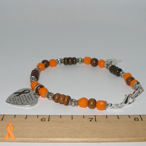 Beaded MS Awareness Bracelet