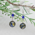 Beaded Polish Dangle Earrings