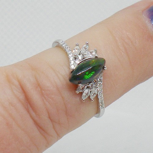 Black Opal Ring