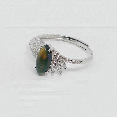 Black Opal Ring