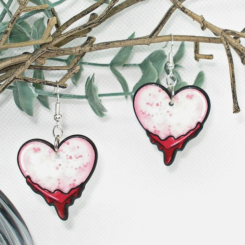 Bleeding Hearts Dangle Earrings
