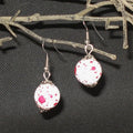 Blood Spatter Drop Earrings