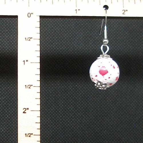 Blood Spatter Drop Earrings